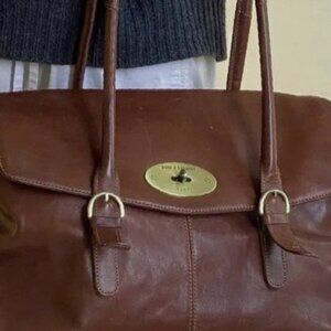 Vintage Leather Boxy design retro Handbag Shoulder bag